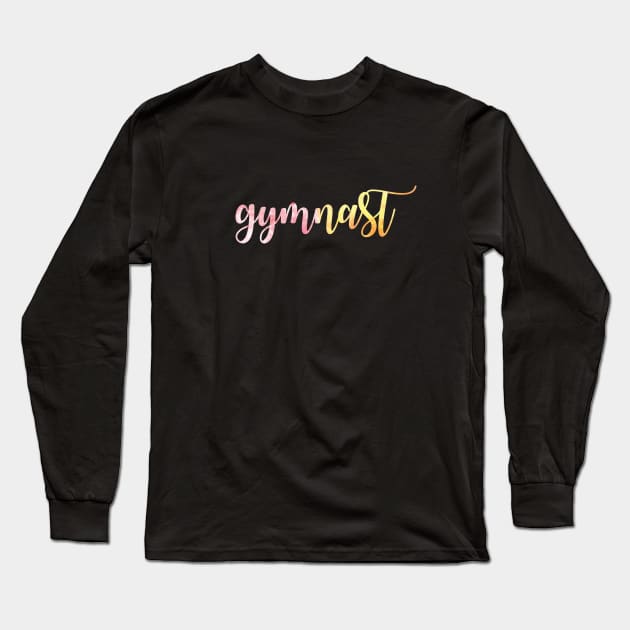 Gymnast Long Sleeve T-Shirt by sportartbubble